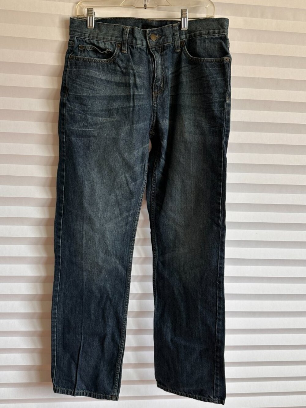 Alfani Mens Jeans Size 32 x 32 Straight Leg Blue Denim Pants Classic Fit